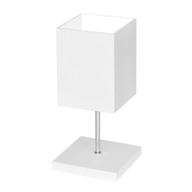 Abajur Quadratus Mini Branco Muller Abajur Quadratus Mini Branco Muller