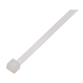 Abraçadeira De Nylon 100Mm X 2,5Mm Branca Com 100Un Eletrorastro