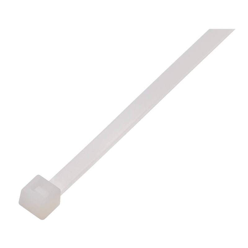 Abraçadeira De Nylon 100Mm X 2,5Mm Branca Com 100Un Eletrorastro