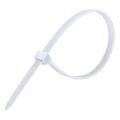 Abraçadeira De Nylon 100Mm X 2,5Mm Branca Com 100Un Rajix