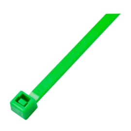 Abraçadeira De Nylon 100Mm X 2,5Mm Verde Com 100Un Eletrorastro
