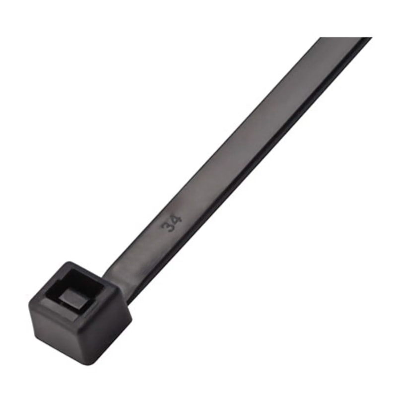 Abraçadeira De Nylon 380Mm X 4,8Mm Preta Com 50Un Eletrorastro