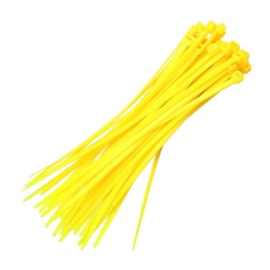 Abraçadeira de Nylon Amarela 2,5x100mm G20 Abraçadeira de Nylon Amarela 2,5x100mm G20