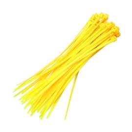 Abraçadeira de Nylon Amarela 2,5x140mm G20 Abraçadeira de Nylon Amarela 2,5x140mm G20