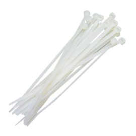 Abraçadeira de Nylon Branca 2,5x100mm G20 Abraçadeira de Nylon Branca 2,5x100mm G20