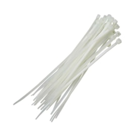 Abraçadeira de Nylon Branca 4,8x380mm Branca Foxlux Abraçadeira de Nylon Branca 4,8x380mm Branca Foxlux