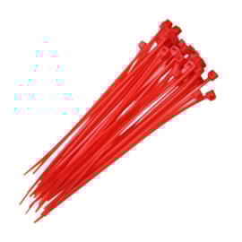 Abraçadeira de Nylon Vermelha 2,5x100mm G20 Abraçadeira de Nylon Vermelha 2,5x100mm G20