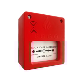 Acionador Manual com Sirene Convencional 12/24V Segurimax Acionador Manual com Sirene Convencional 12/24V Segurimax