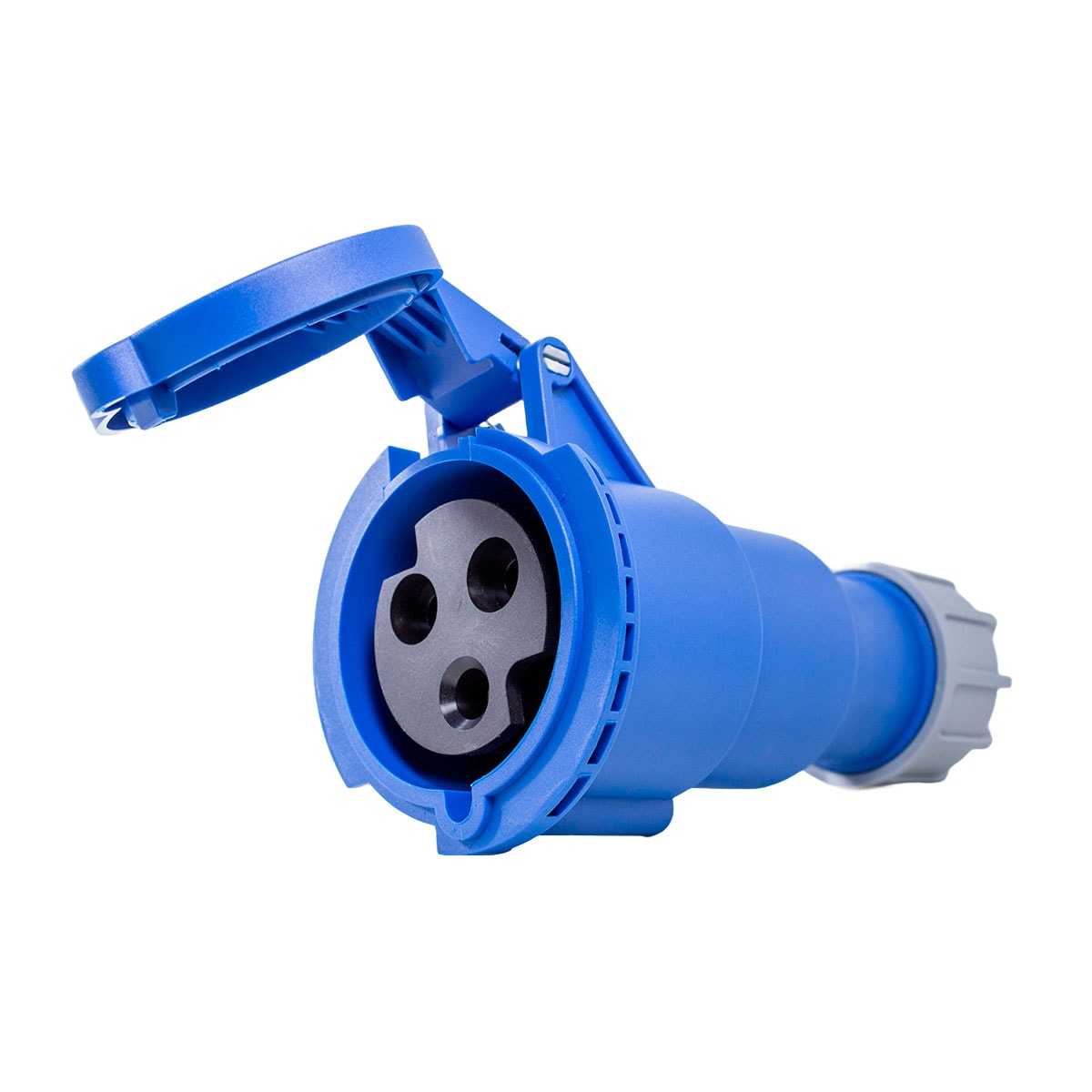 Plug Blindado 2P+T 32A 220V Azul. Tl3P32432 Metaltex