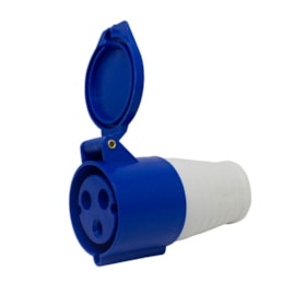 Acoplamento Blindado 2P+T 6H 16A 220V Azul Eletrorastro Acoplamento Blindado 2P+T 6H 16A 220V Azul Eletrorastro