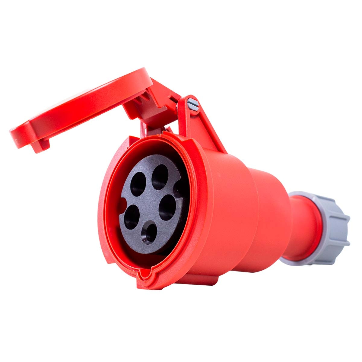 Plug Blindado 3P+T+N 16A 380V Vermelho Tl3P16453 Metaltex