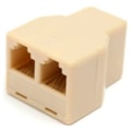 Adaptador Emenda T Rj11 - Entra 1 Fêmea E Sai 2 Fêmeas Eletroexpress