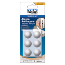 Adesivo Anti-Impacto Gota 19.1mm Com 6 Unidades Tek Bond