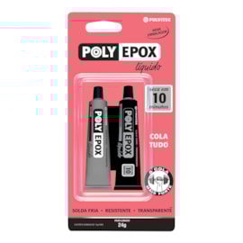 Adesivo Epoxi Polyhobby 24G 15min (10min) Pulvitec