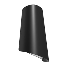 Arandela Externa LED Shell Preta 11W Luz Amarela Bivolt Germany Arandela Externa LED Shell Preta 11W Luz Amarela Bivolt Germany