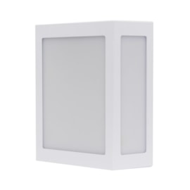 Arandela Externa Trapézio Bolt 281 Branco Ideal Arandela Externa Trapézio Bolt 281 Branco Ideal