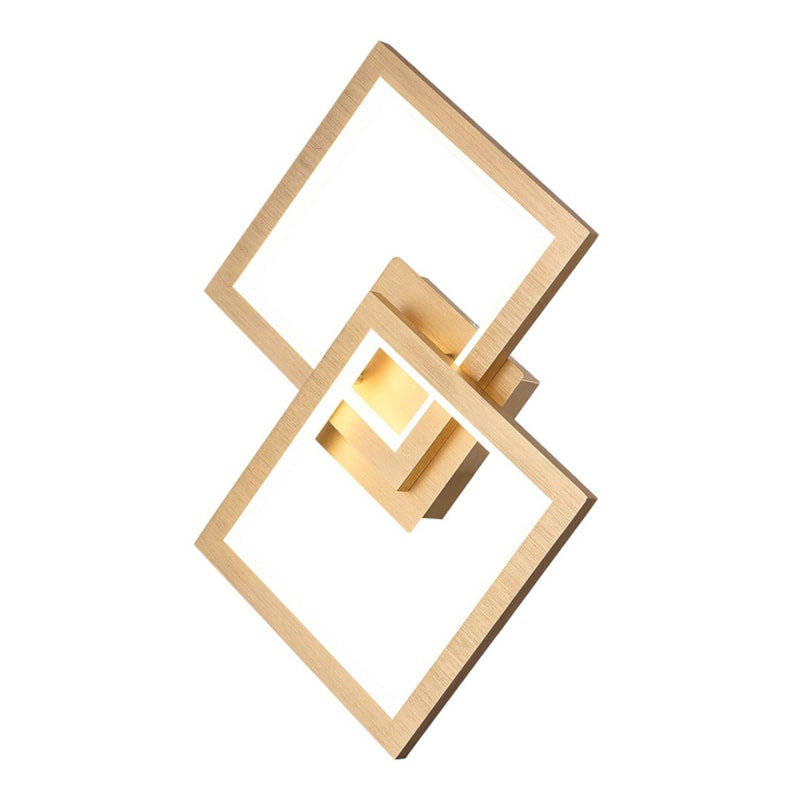 Arandela LED 24w 3000k ou 4000k ou 6000k 550 Lumens Dourada Bivolt LA - 002 Nitrolux