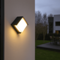Arandela LED 3W 3000K Quadrada Preto E Leitoso Bivolt Eletrorastro