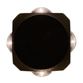 Arandela Led Cubo 4W 3000K 4 Fachos Preto Bivolt Eletrorastro