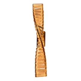 Arandela Led Espiral 9w 3000k Dourado e Transparente Bivolt Eletrorastro