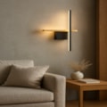 Arandela LED Quebec 10W 3000K 600LM Preto e Natural Bivolt Eletrorastro