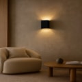 Arandela Led Summer 10W 3000K 600Lm Preta Com Facho Eletrorastro