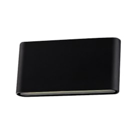 Arandela LED Wall Preta 12W Luz Amarela Bivolt Germany Arandela LED Wall Preta 12W Luz Amarela Bivolt Germany