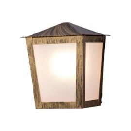 Arandela Mini L-15-B Ouro Envelhecido Ideal Arandela Mini L-15-B Ouro Envelhecido Ideal