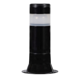 Balizador De Jardim Aura Preto 25Cm 1 Lâmpadas E27 Plaslumi