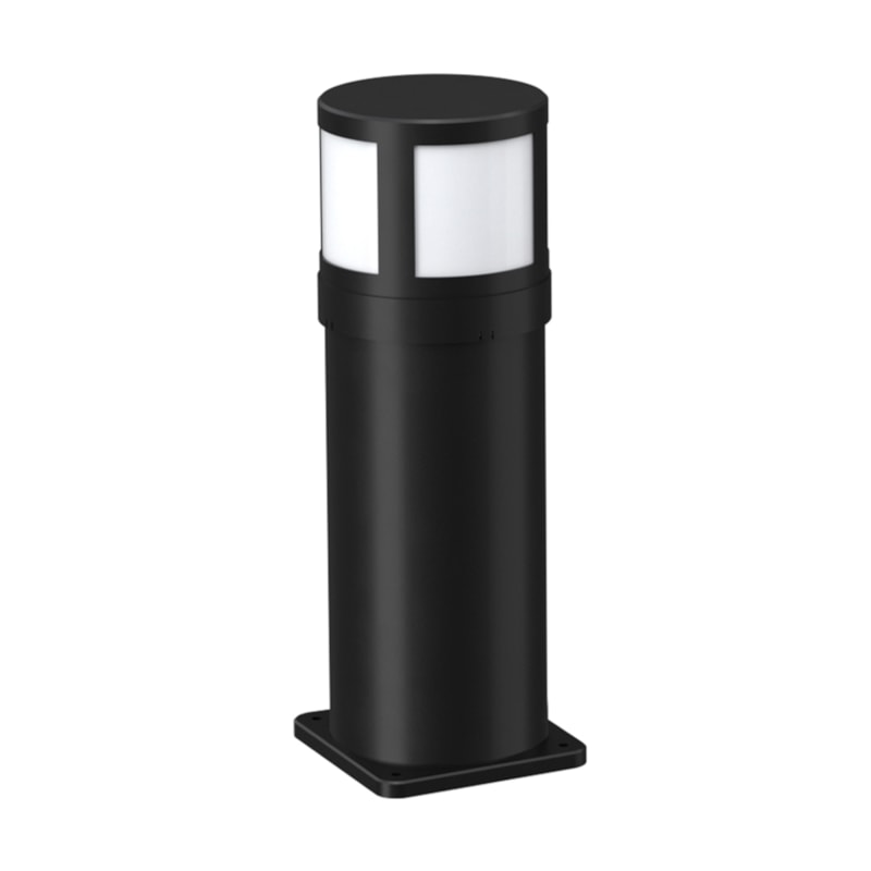 Balizador De Jardim Led Bl01-30P 8W 3000K 560Lm 30Cm Preto Nitrolux