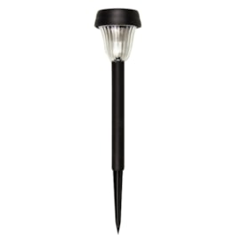 Balizador de Jardim LED Energia Solar ABS Luz Branca IP54 Preto Ecoforce Balizador de Jardim LED Energia Solar ABS Luz Branca IP54 Preto Ecoforce