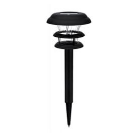 Balizador de Jardim LED Energia Solar Superled Luz Branca IP54 Preto Ecoforce Balizador de Jardim LED Energia Solar Superled Luz Branca IP54 Preto Ecoforce