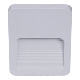 Balizador de Parede Led de Sobrepor Branco Luz Amarela Bivolt Luminatti Balizador de Parede Led de Sobrepor Branco Luz Amarela Bivolt Luminatti
