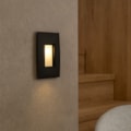 Balizador De Parede Led Embutir Lyon 2,0W 3000K 73Lm Preto Eletrorastro