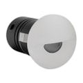 Balizador De Parede Redondo Branco Led Embutir Romi 1,0W 3000K 25Lm IRC90 Bivolt Nordecor