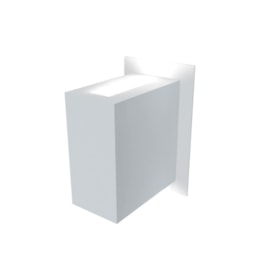 Balizador Externo Retangular 2 Fachos de Luz Branco Bivolt Ideal Balizador Externo Retangular 2 Fachos de Luz Branco Bivolt Ideal
