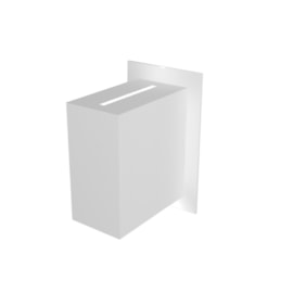 Balizador Externo Retangular 2 Fachos de Luz Diferentes Branco Bivolt Ideal Balizador Externo Retangular 2 Fachos de Luz Diferentes Branco Bivolt Ideal