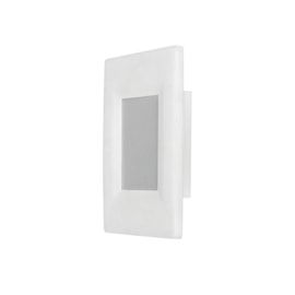 Balizador LED Elegance Branco 2W Luz Amarela Bivolt Avant Balizador LED Elegance Branco 2W Luz Amarela Bivolt Avant