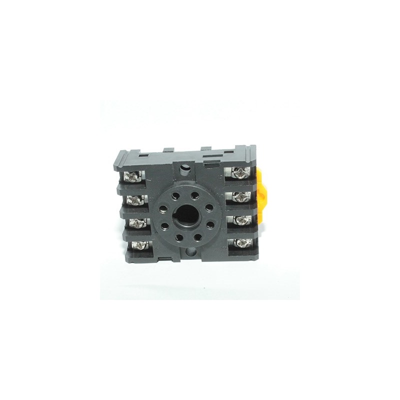 Base Para Rele Para Trilho 8 Pinos Metaltex