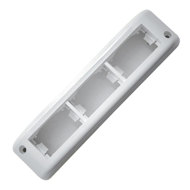Bastidor Para 3 Módulos Branco Pezzi