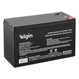 Bateria Selada 12V 7Ah Para Nobreak E Alarme Vrla Elgin