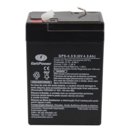 Bateria Selada 6V Fp640 4,5Ah Para Luminária De Emergência Sec Power