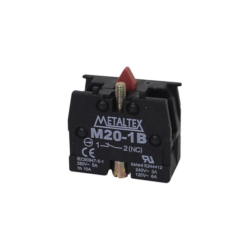 Bloco de Contato 1NF para Botão M20-1B Metaltex