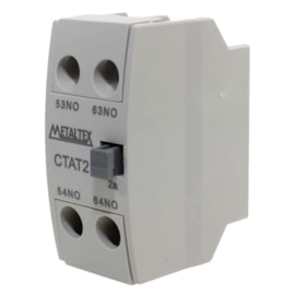 Bloco De Contato Auxiliar Frontal 16A 2NF Para CT9-85 CTAT2-02 Metaltex