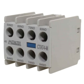 Bloco De Contato Auxiliar Frontal 4NA Para CTM6/16 E CX6 CTAT4-40M Metaltex