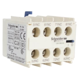 Bloco de Contato Auxiliar Frontal LA1KN04 4NF Schneider Bloco de Contato Auxiliar Frontal LA1KN04 4NF Schneider
