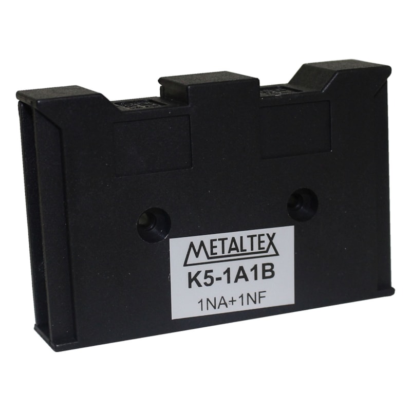 Bloco De Contato Auxiliar K5-1A1B 1Na+1Nf P/ Kp5 E Kc5 Metaltex