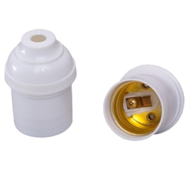 Bocal Adaptador E27 Nylon Branco Decorlux Bocal Adaptador E27 Nylon Branco Decorlux