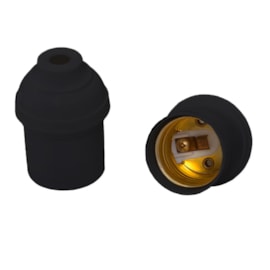 Bocal Adaptador E27 Nylon Preto Decorlux Bocal Adaptador E27 Nylon Preto Decorlux