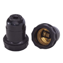 Bocal Adaptador E27 para Abajur Preto Decorlux Bocal Adaptador E27 para Abajur Preto Decorlux